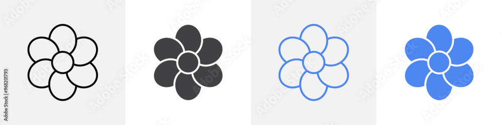 flower icon vector set use for web ui or app flower icon vector set use for web ui or app