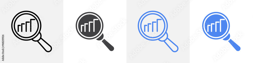graph search icon vector set use for web ui or app graph search icon vector set use for web ui or app