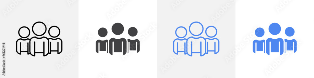 group icon vector set use for web ui or app group icon vector set use for web ui or app