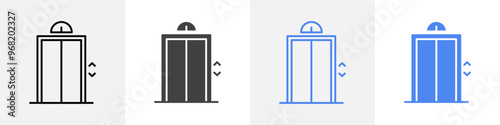 lift icon vector set use for web ui or app