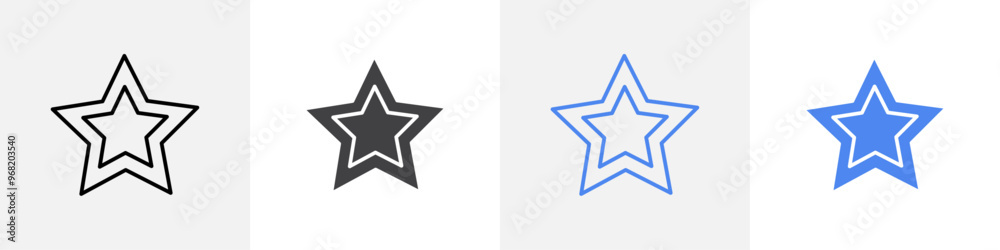 star icon vector set use for web ui or app star icon vector set use for web ui or app
