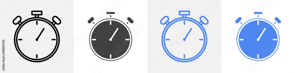 timer clock icon vector set use for web ui or app timer clock icon vector set use for web ui or app