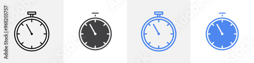 timer icon vector set use for web ui or app