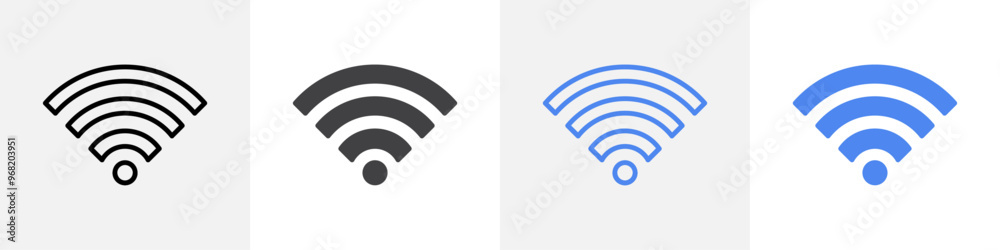wifi icon vector set use for web ui or app wifi icon vector set use for web ui or app