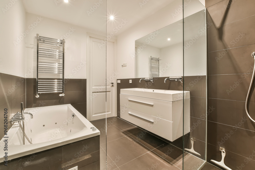 Modern Bathroom with Elegant Fixtures Modern Bathroom with Elegant Fixtures