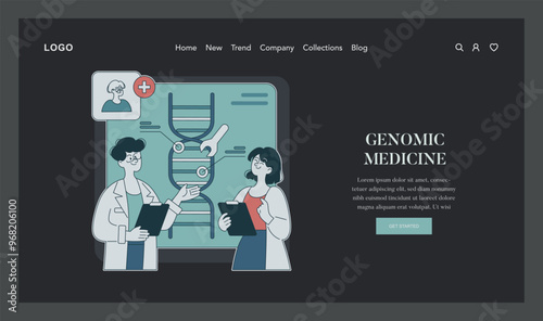 Medical Technology. Flat Vector Illustration