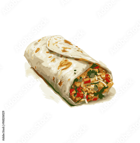 Wrap Essen Burrito Lecker