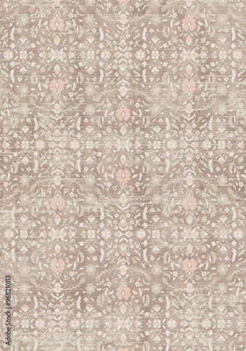 floral pattern design rug mat texture 