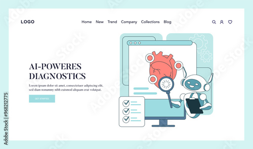 Medical Technology. Flat Vector Illustration