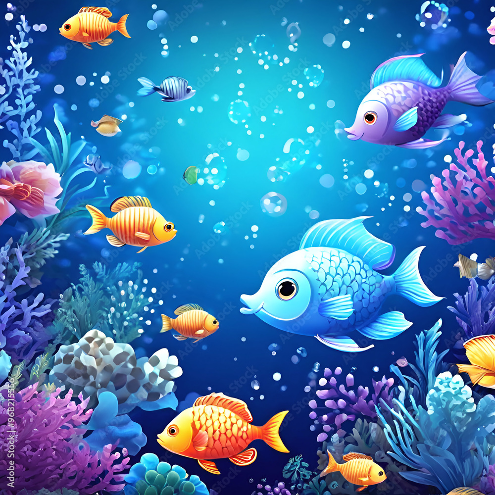 under the sea filled with fish and coral under the sea filled with fish and coral