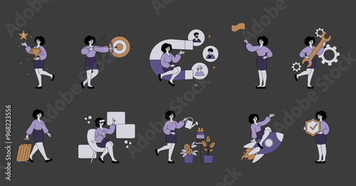 Business People. Flat Vector Illustration