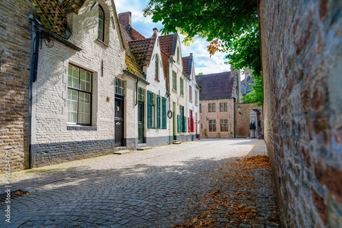 Discover the picturesque alleyways of Bruges, Belgium, lined with colorful and historic brick houses. This beautiful canal city is a must-visit for anyone exploring the wonders of Europe.