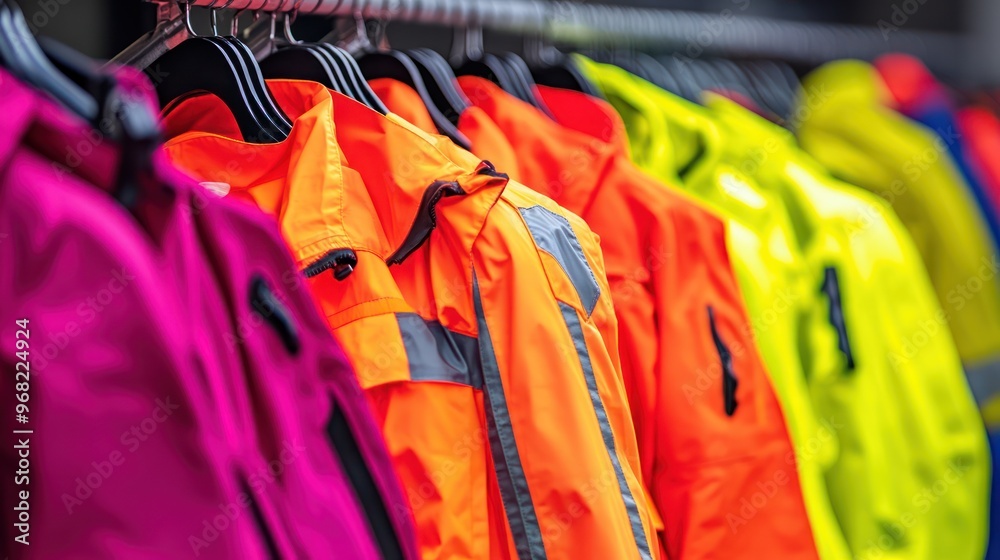 Colorful Jackets on a Hanger Colorful Jackets on a Hanger