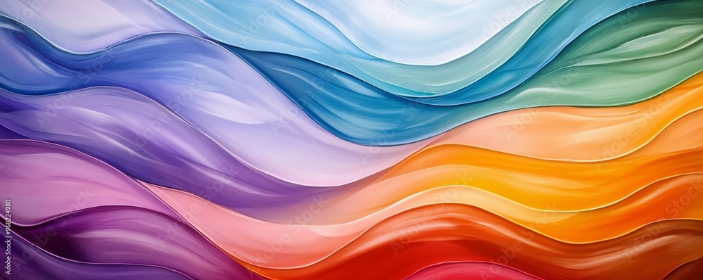 Colorful abstract wave pattern with vibrant hues, artistic texture. Modern art and creativity concept Colorful abstract wave pattern with vibrant hues, artistic texture. Modern art and creativity concept