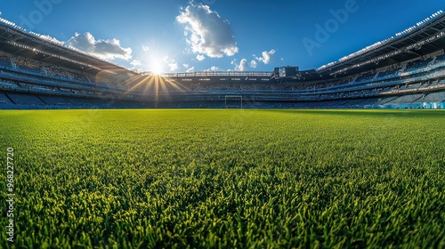 Empty Stadium on a Sunny Day