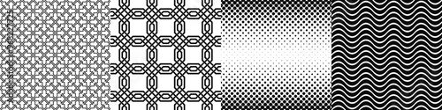 Black and white pattern collection