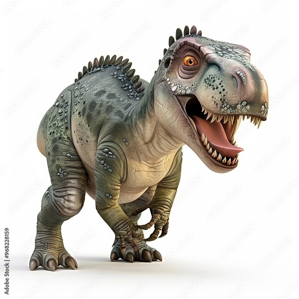 Hadrosaurus 3D fantasy animal cartoon isolated whitebackground Hadrosaurus 3D fantasy animal cartoon isolated whitebackground
