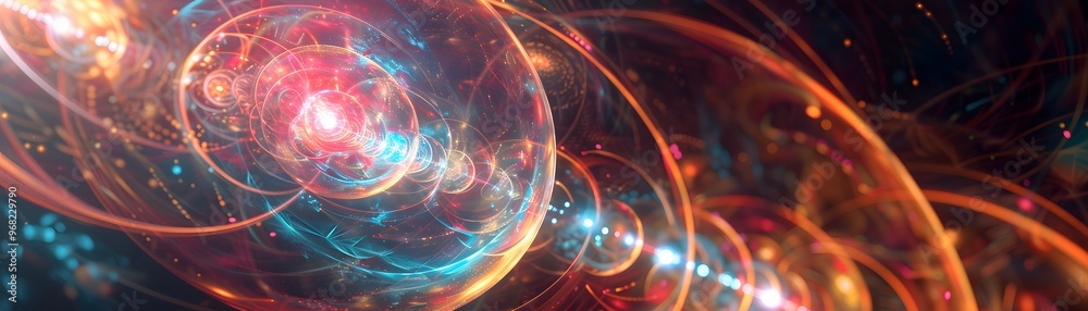 A mesmerizing swirl of vibrant colors and light, embodying the mystery of the cosmos and the beauty of abstract art. A mesmerizing swirl of vibrant colors and light, embodying the mystery of the cosmos and the beauty of abstract art.