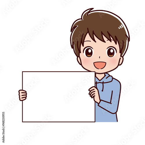 私服の子供のイラスト