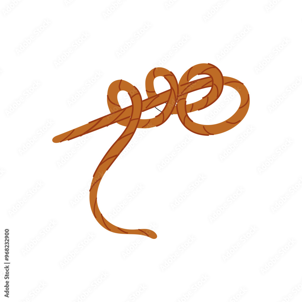 bend rope knot cartoon. splice binding, secure tension, strength cordage bend rope knot sign. isolated symbol vector illustration bend rope knot cartoon. splice binding, secure tension, strength cordage bend rope knot sign. isolated symbol vector illustration