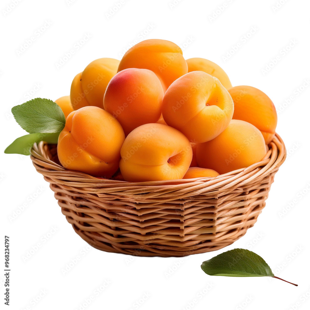 Apricot Isolated On A Transparent Background Apricot Isolated On A Transparent Background