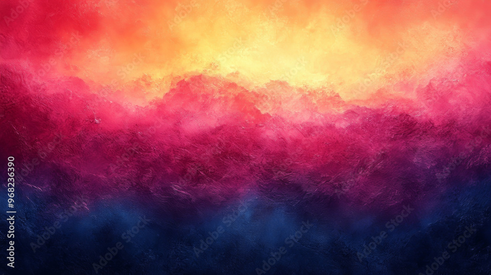 Abstract Grainy Poster Background in Orange, Blue, and Magenta Tones Abstract Grainy Poster Background in Orange, Blue, and Magenta Tones