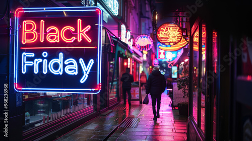 black friday neon logo