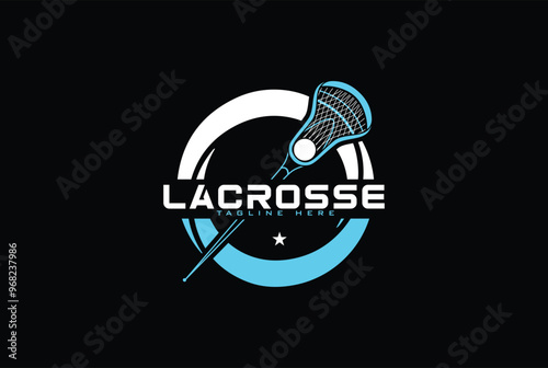 Lacrosse logo vector graphic for any business especially for sport team, club, community.