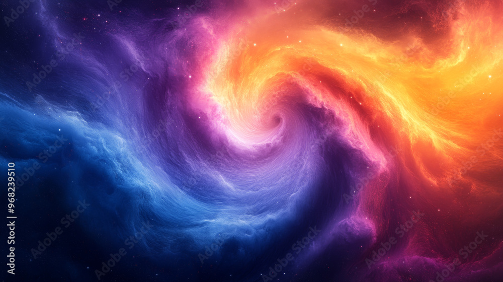 Abstract Grainy Background with Vortex Swirl in Blue and Purple Tones Abstract Grainy Background with Vortex Swirl in Blue and Purple Tones