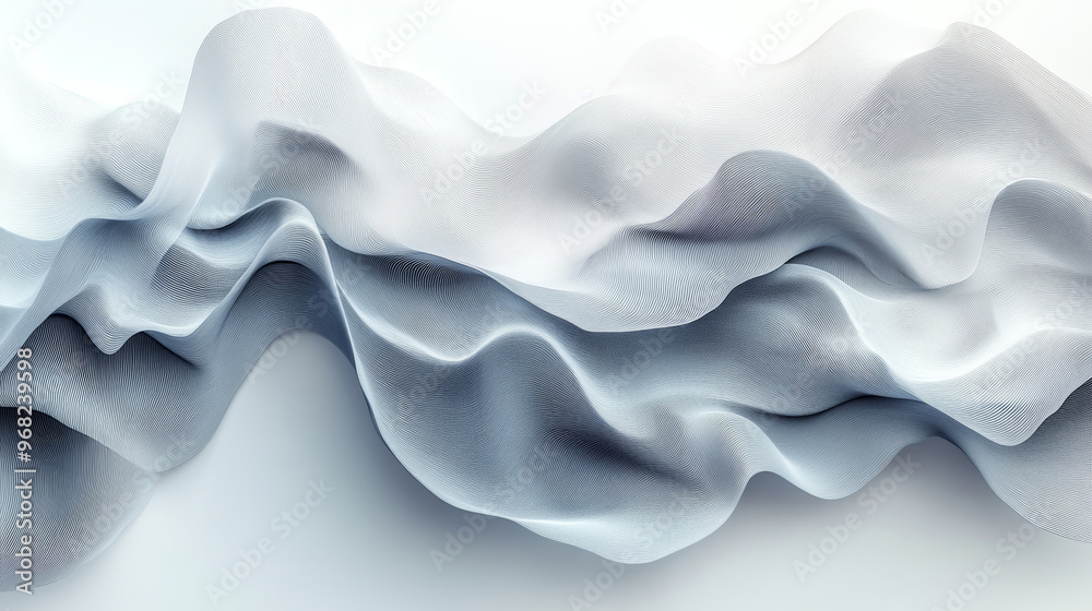 Obraz premium Abstract Grainy Background with Subtle Gray Liquid Lines