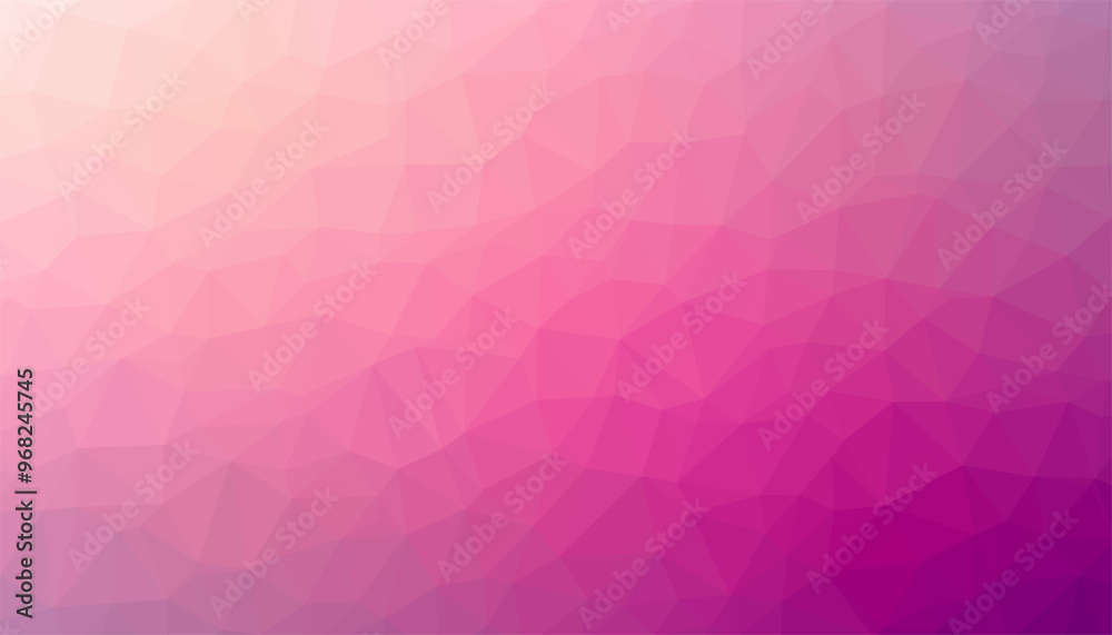 Pink triangulated background texture vector