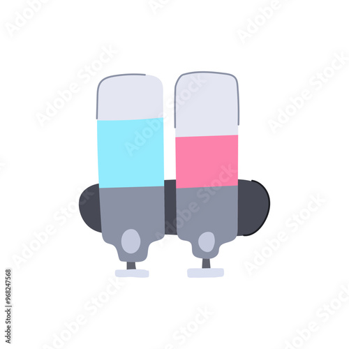 liquid wall soap dispenser cartoon. mount hands, refillable touchless, manual automatic liquid wall soap dispenser sign. isolated symbol vector illustration