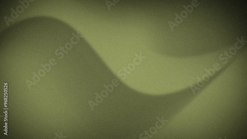Fototapeta Naklejka Na Ścianę i Meble -  Minimalist abstract gradient in olive green tones with a soft, grainy texture. Perfect for 4K backgrounds, wallpapers, and banners with a natural, earthy feel