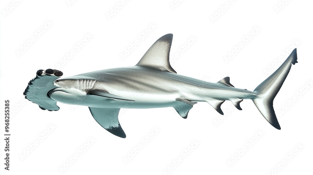 Fototapeta premium A large shark is swimming in the ocean