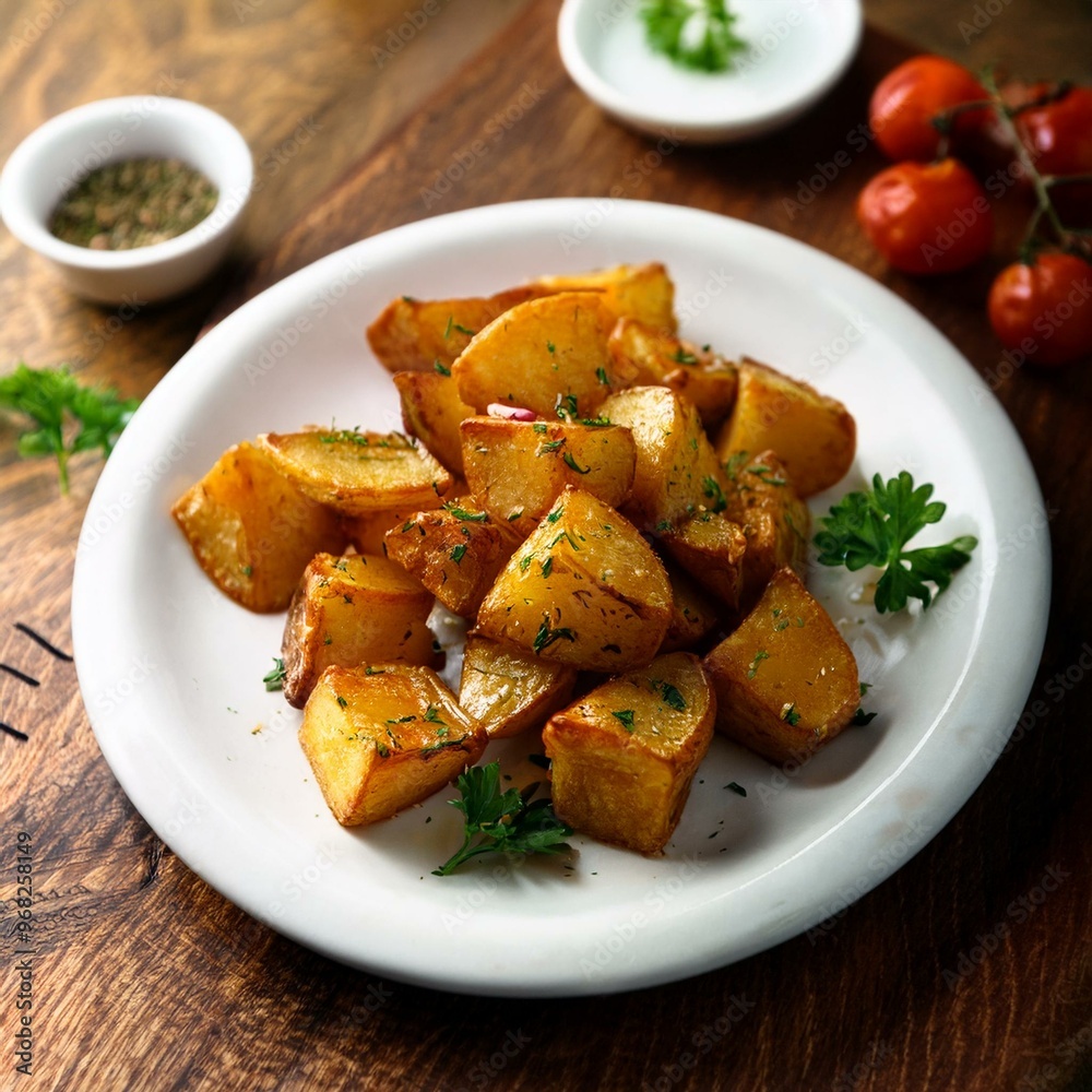 baked potato cubes, AI generated baked potato cubes, AI generated