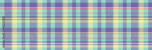 Curve tartan background texture, carnival fabric textile check. Folk seamless vector pattern plaid in mint and indigo colors.