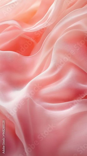 Soft pink fabric with flowing texture