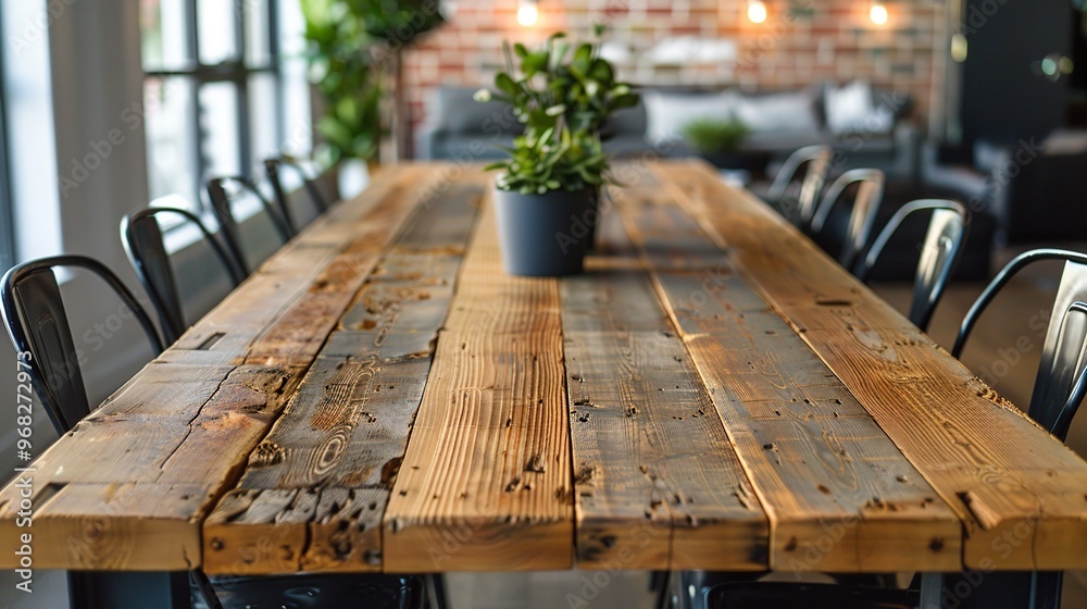 Rustic Wooden Table with Chairs Rustic Wooden Table with Chairs