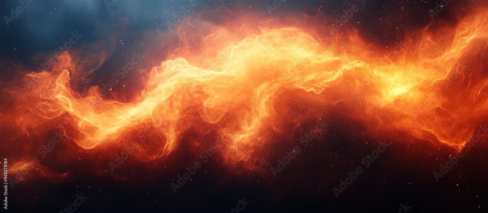Abstract Flame Illustration