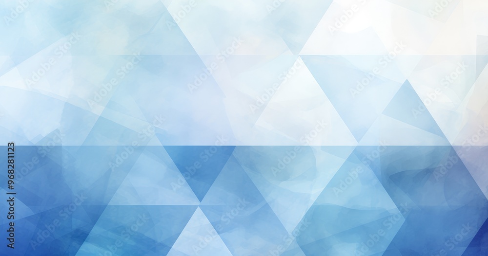 Fototapeta premium A soft, abstract background featuring shades of blue and geometric shapes, ideal for digital designs and presentations.