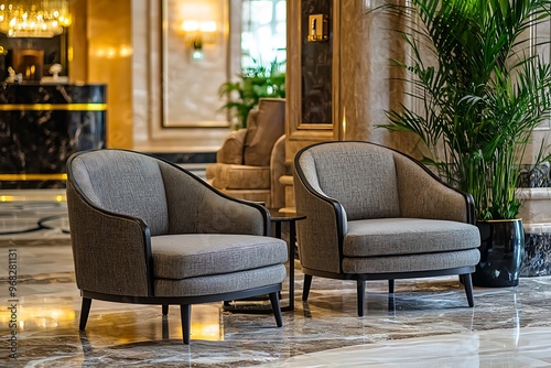 Wallpaper Mural Luxurious decor in a welcoming hotel foyer. Torontodigital.ca