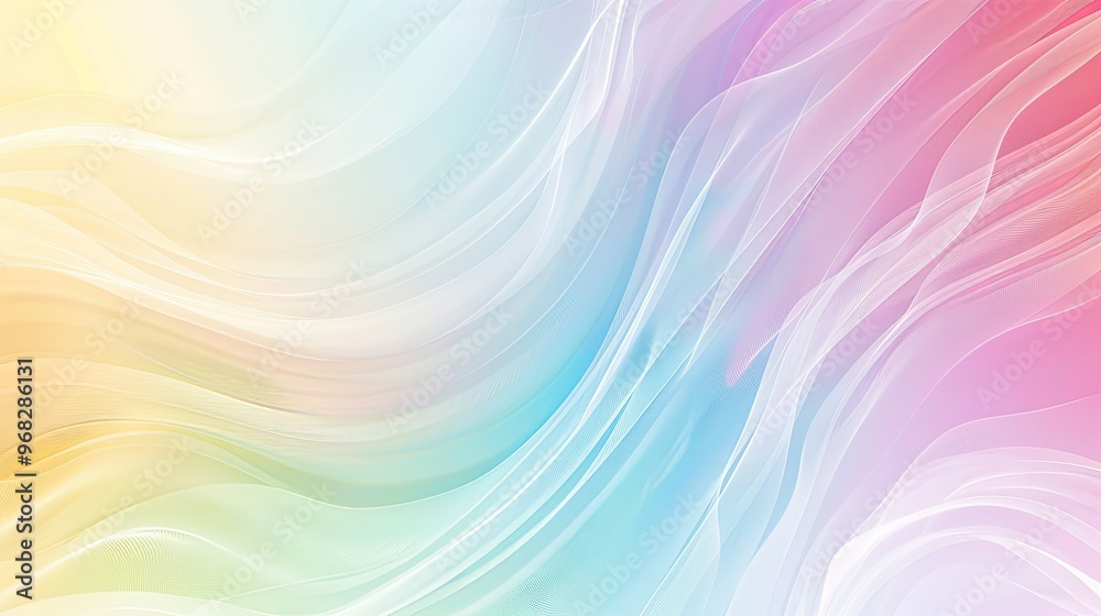 A soft, colorful abstract background featuring flowing waves in pastel hues, ideal for design and creative projects. A soft, colorful abstract background featuring flowing waves in pastel hues, ideal for design and creative projects.