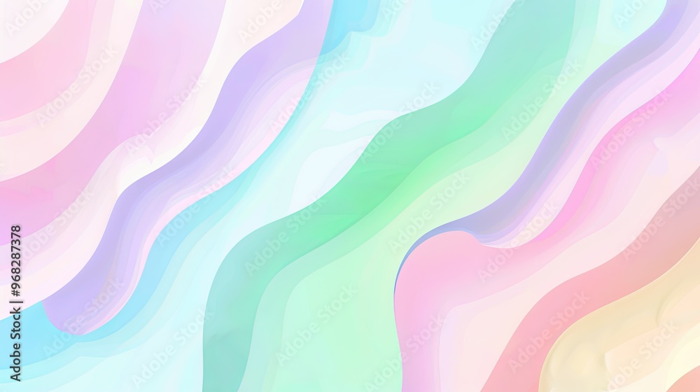 A soft, flowing abstract design with pastel colors creating a serene and calming effect.