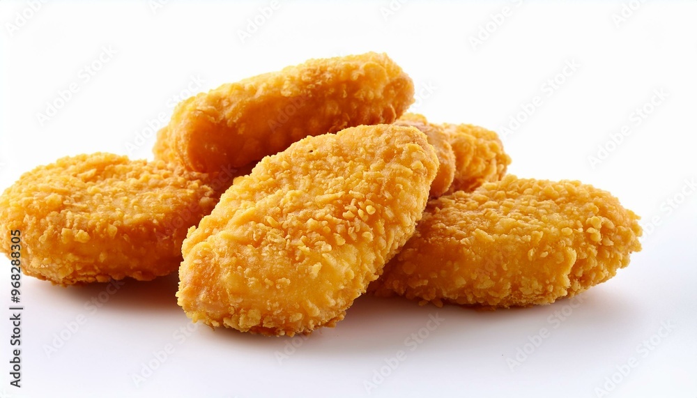 chicken nugget white background chicken nugget white background