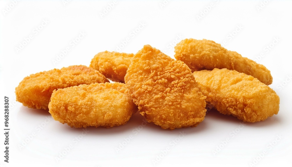 chicken nugget white background chicken nugget white background