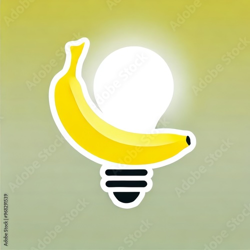 Modern Banana Logo photo