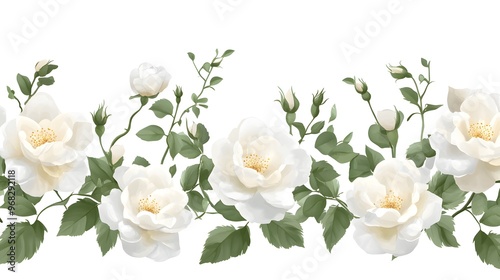 White rose border flower plant petal.White rose border flower plant petal.