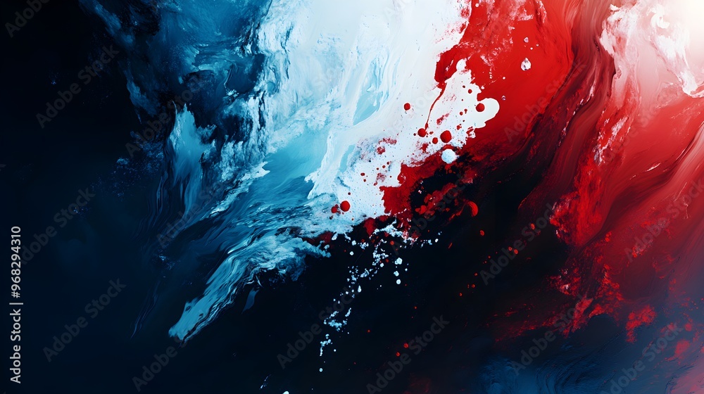Artistic backgrounds in blue, red, and white created with generator image Artistic backgrounds in blue, red, and white created with generator image