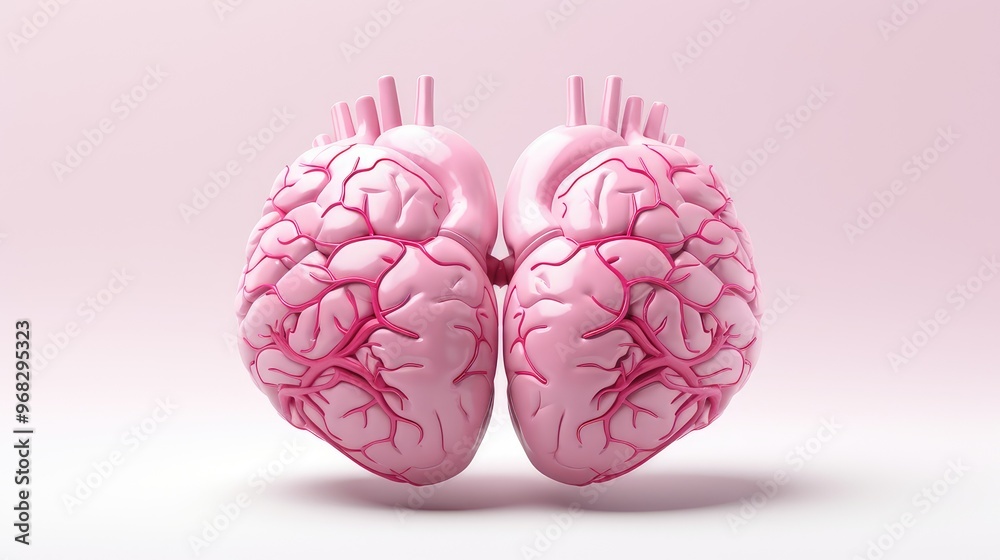 A stylized representation of a brain, showcasing intricate details and a vibrant pink color, emphasizing creativity and thought. A stylized representation of a brain, showcasing intricate details and a vibrant pink color, emphasizing creativity and thought.