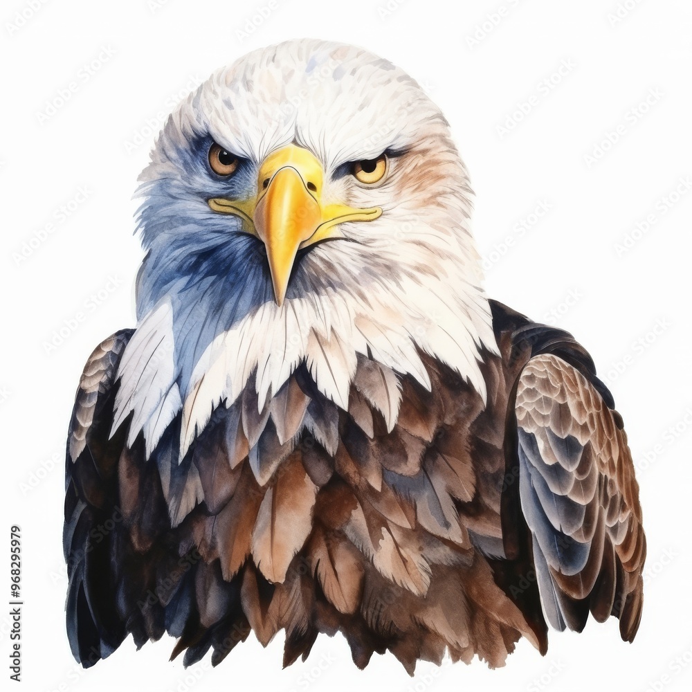 Majestic Bald Eagle Illustration for Wildlife Art, Nature Conservation, and Patriotic Themes Majestic Bald Eagle Illustration for Wildlife Art, Nature Conservation, and Patriotic Themes